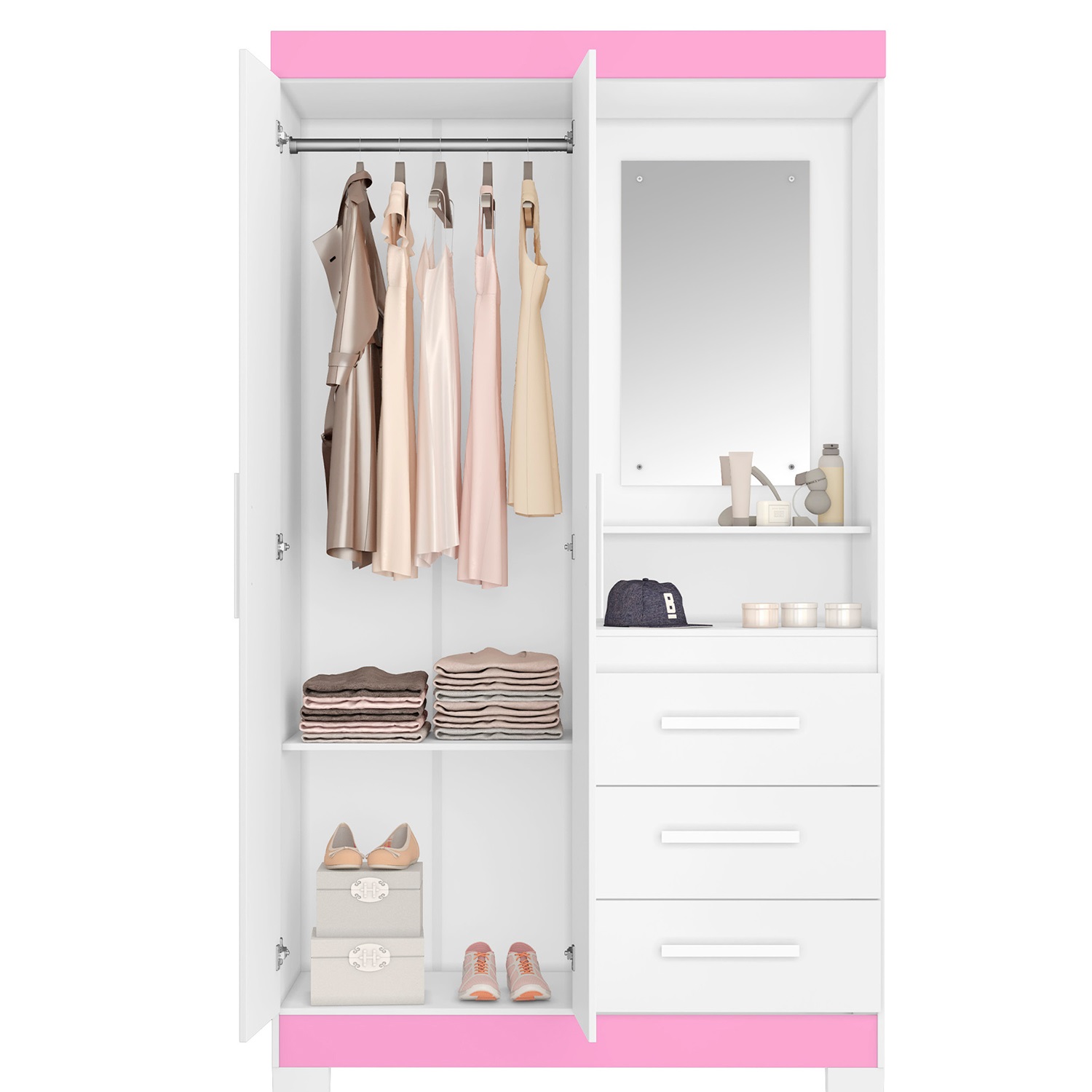 ROUPEIRO NOTAVEL NT6020 1,08M BRANCO/ROSA...