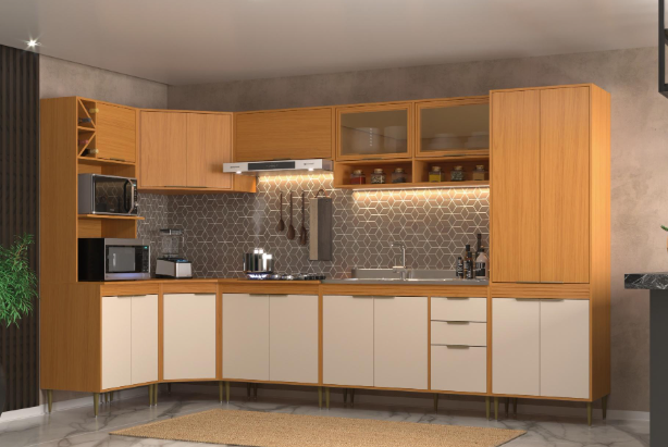 COZINHA MODULADA MOVEIS SUL FRANCINI 8 PE...