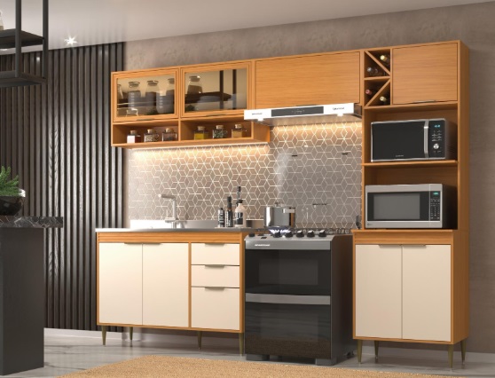 COZINHA MODULADA MOVEIS SUL FRANCINI 4 PE...