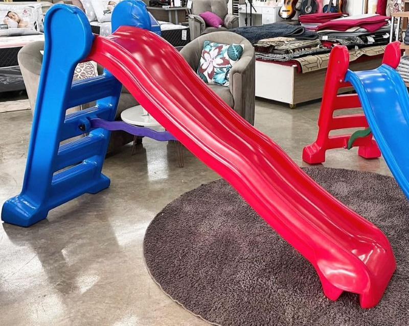 ESCORREGADOR BABY BRINQ 4 DEGRAUS VERMELH...