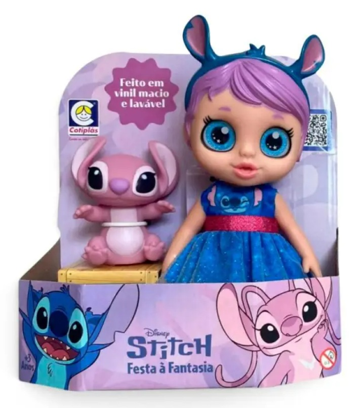 BRQ BONECA COTIPLAS STITCH FESTA A FANTAS...