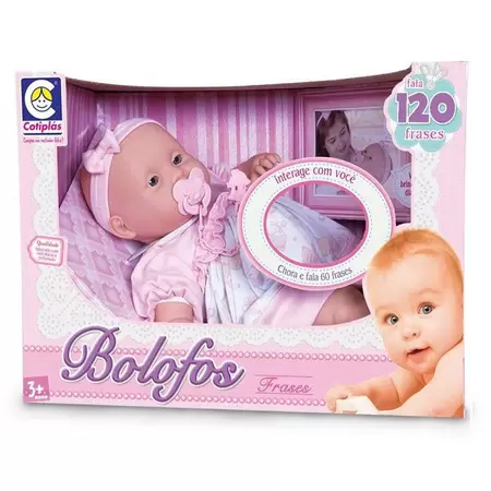 BONECA COTIPLAS 1631 BEBE BOLOFOS