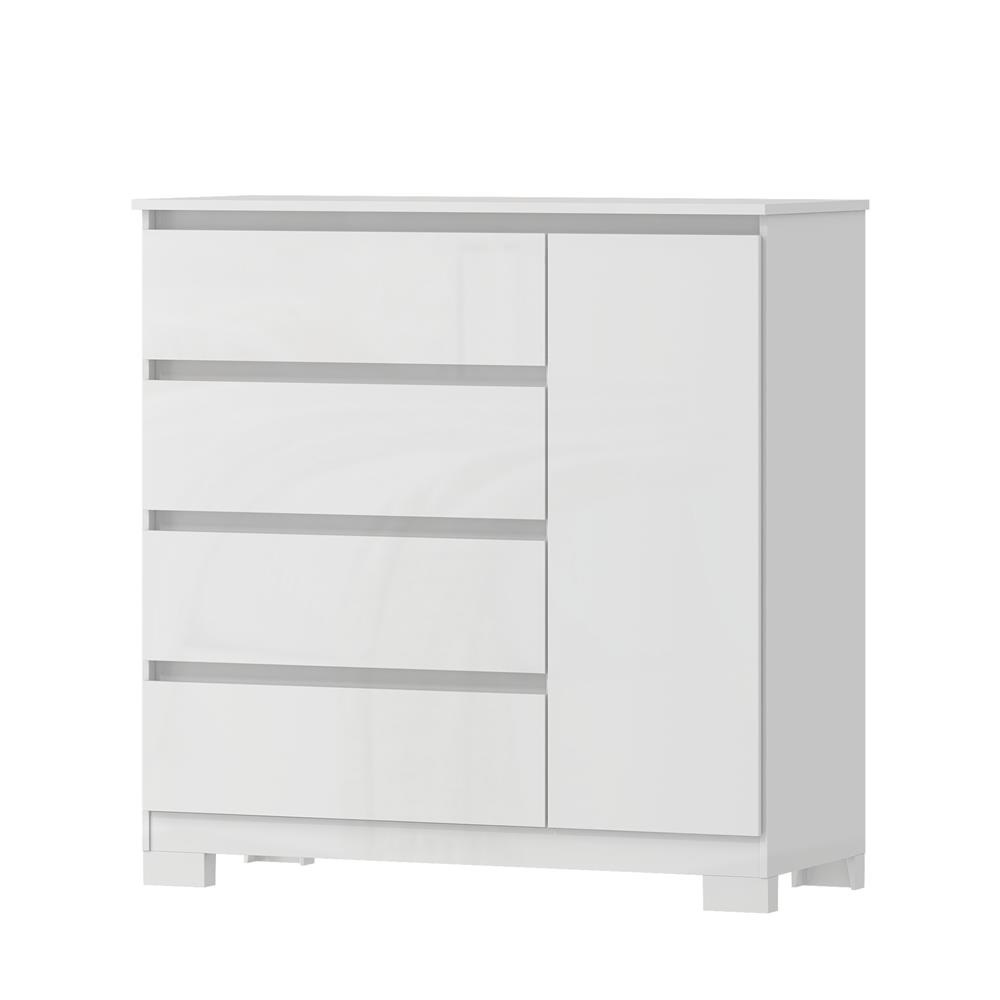 COMODA MX VEGA 99,3CM 1P 4G BRANCO NEVE C...