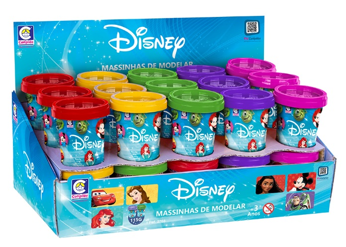 BRQ DISPLAY COTIPLAS DISNEY MASSINHA 115G...