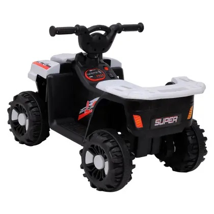 CARRO ELETRICO ZIPPY QUADRI CE2332 6V BCO