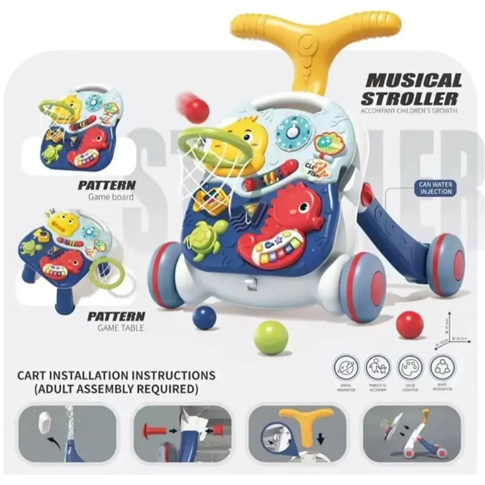 ANDADOR ZIPPY FUNDO DO MAR VERDE/ROSA