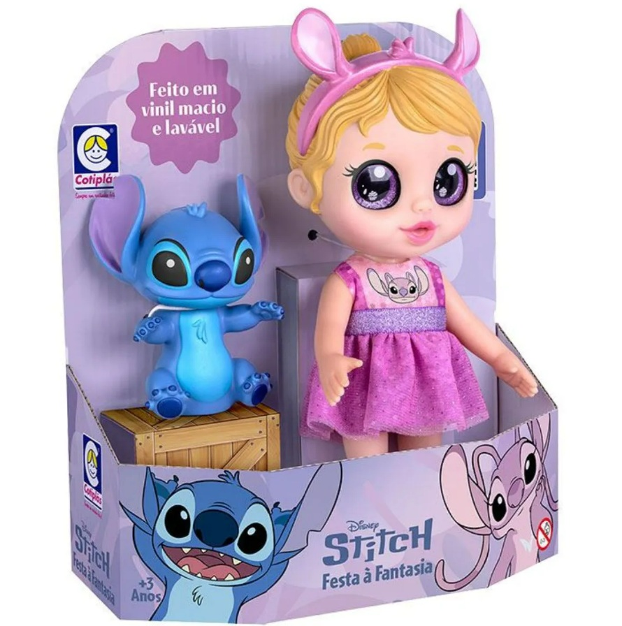 BRQ BONECA COTIPLAS STITCH FESTA A FANTAS...