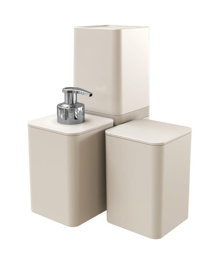 KIT BANHEIRO STOLF 1529AR 3PÇ SMILE AREIA 