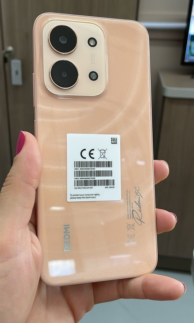 CELULAR REDMI 15C 256GB 8GB RAM ORANGE W ...