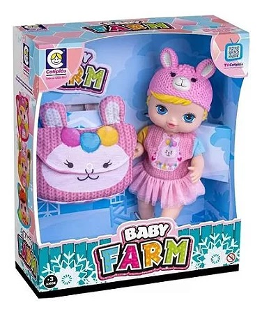 BONECA COTIPLAS BABY FARM LHAMA 2489