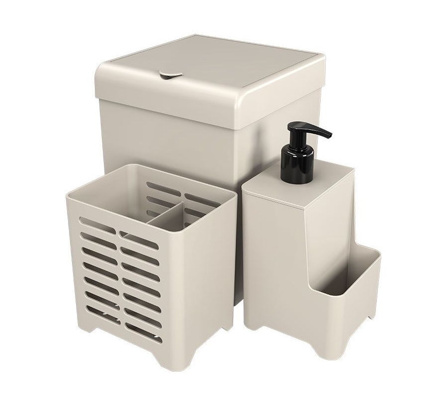 KIT PIA STOLF 1554AR 3PÇ SMILE AREIA